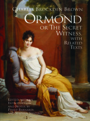 cover image of Ormond; or, the Secret Witness
